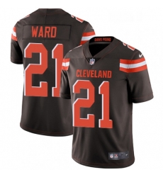 Youth Nike Cleveland Browns 21 Denzel Ward Brown Team Color Vapor Untouchable Limited Player NFL Jersey