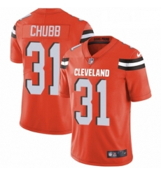 Youth Nike Cleveland Browns 31 Nick Chubb Orange Alternate Vapor Untouchable Limited Player NFL Jersey