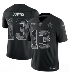 Men Dallas Cowboys  13 Caleb Downs Black F U S E  2026 Salute to Service Limited Stitched Football Jersey