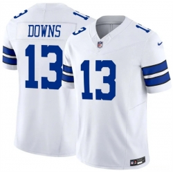 Men Dallas Cowboys  13 Caleb Downs White 2026 Draft F U S E Vapor Untouchable Limited Stitched Football Jersey