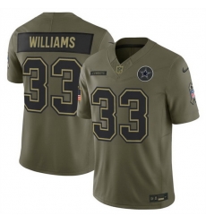 Men Dallas Cowboys 33 Javonte Williams Olive 2025 F U S E  Salute to Service Limited Stitched Football Jersey Men Dallas Cowboys 33 Javonte Williams Olive 2025 F U S E  Salute to Service Limited Stitched Football Jersey