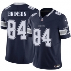 Men Dallas Cowboys  84 Romello Brinson Navy 2026 F U S E Vapor Untouchable Limited Stitched Football Jersey