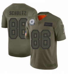 Men Dallas Cowboys 86 Dalton Schultz Limited Camo 2019 Salute to Service Football Jersey