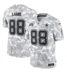 Men Dallas Cowboys 88 CeeDee Lamb 2024 Arctic Camo Salute To Service Limited Stitched Football Jersey