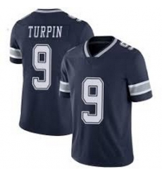 Men Dallas Cowboys 9 KaVontae Turpin Navy Limited Jersey