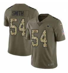 Mens Nike Dallas Cowboys 54 Jaylon Smith Limited OliveCamo 2017 Salute to Service NFL Jersey