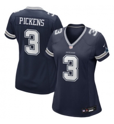 Women Dallas Cowboys 3 George Pickens Navy Blue vapor Limited jersey Women Dallas Cowboys 3 George Pickens Navy Blue vapor Limited jersey