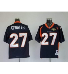 Denver Broncos 27 Atwater Blue Throwback Jerseys