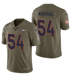 Denver Broncos #54 Brandon Marshall Olive 2017 Salute to Service Limited Jersey