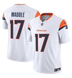 Men Denver Broncos  17 Jaylen Waddle White 2026 F U S E  Vapor Limited Stitched Football Jersey
