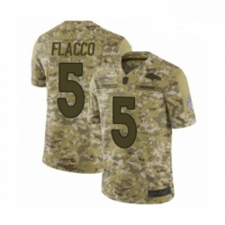 Men Denver Broncos 5 Joe Flacco Limited Camo 2018 Salute to Service Football Jersey Men Denver Broncos 5 Joe Flacco Limited Camo 2018 Salute to Service Football Jersey