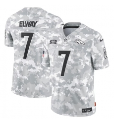 Men Denver Broncos 7 John Elway 2024 Arctic Camo Salute To Service Limited Stitched Football Jersey