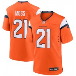 Men Denver Broncos Nike Riley Moss #21 Orange Team F U S E Stitched Jersey
