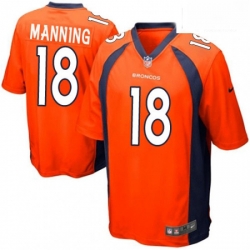 Men Nike Denver Broncos 18 Peyton Manning Game Orange Team Color NFL Jersey Men Nike Denver Broncos 18 Peyton Manning Game Orange Team Color NFL Jersey
