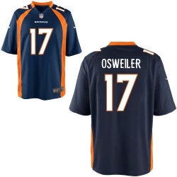 NEW Denver Broncos #17 Brock osweiler Navy Blue Alternate NFL New Elite Jersey NEW Denver Broncos #17 Brock osweiler Navy Blue Alternate NFL New Elite Jersey
