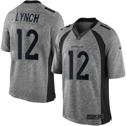 Nike Broncos #12 Paxton Lynch Gray Mens Stitched NFL Limited Gridiron Gray Jersey Nike Broncos #12 Paxton Lynch Gray Mens Stitched NFL Limited Gridiron Gray Jersey
