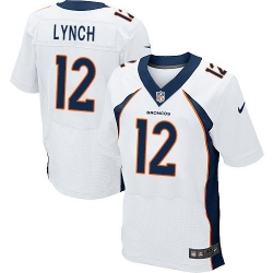 Nike Broncos #12 Paxton Lynch White Mens Stitched NFL New Elite Jersey Nike Broncos #12 Paxton Lynch White Mens Stitched NFL New Elite Jersey