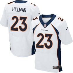 Nike Broncos #23 Ronnie Hillman White Mens Stitched NFL New Elite Jersey Nike Broncos #23 Ronnie Hillman White Mens Stitched NFL New Elite Jersey