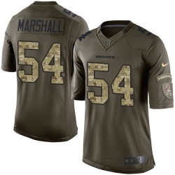 Nike Broncos #54 Brandon Marshall Green Mens Stitched NFL Limited Salute To Service Jersey Nike Broncos #54 Brandon Marshall Green Mens Stitched NFL Limited Salute To Service Jersey