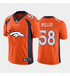 Nike Broncos 58 Von Miller Orange Team Big Logo Vapor Untouchable Limited Jersey