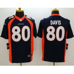 Nike Broncos #80 Vernon Davis Navy Blue Alternate Mens Stitched NFL New Limited Jersey Nike Broncos #80 Vernon Davis Navy Blue Alternate Mens Stitched NFL New Limited Jersey