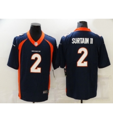 Nike Denver Broncos 2 Patrick Surtain II Navy 2021 Draft Vapor Limited Jersey