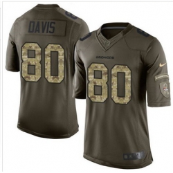 Nike Denver Broncos #80 Vernon Davis Green Men 27s Stitched NFL Limited Salute To Service Jersey Nike Denver Broncos #80 Vernon Davis Green Men 27s Stitched NFL Limited Salute To Service Jersey