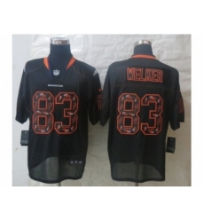 Nike Denver Broncos 83 Wes Welker Black Elite Lights Out Fashion NFL Jersey