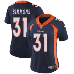 Nike Broncos #31 Justin Simmons Blue Alternate Womens Stitched NFL Vapor Untouchable Limited Jersey Nike Broncos #31 Justin Simmons Blue Alternate Womens Stitched NFL Vapor Untouchable Limited Jersey
