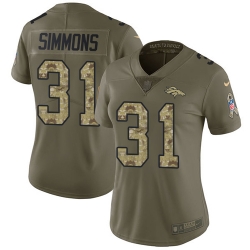 Nike Broncos #31 Justin Simmons Olive Camo Womens Stitched NFL Limited 2017 Salute to Service Jersey Nike Broncos #31 Justin Simmons Olive Camo Womens Stitched NFL Limited 2017 Salute to Service Jersey