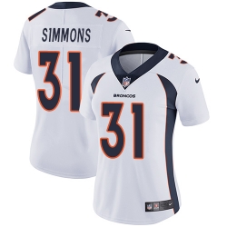 Nike Broncos #31 Justin Simmons White Womens Stitched NFL Vapor Untouchable Limited Jersey Nike Broncos #31 Justin Simmons White Womens Stitched NFL Vapor Untouchable Limited Jersey