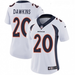 Womens Nike Denver Broncos 20 Brian Dawkins White Vapor Untouchable Limited Player NFL Jersey Womens Nike Denver Broncos 20 Brian Dawkins White Vapor Untouchable Limited Player NFL Jersey