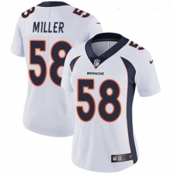 Womens Nike Denver Broncos 58 Von Miller Elite White NFL Jersey Womens Nike Denver Broncos 58 Von Miller Elite White NFL Jersey