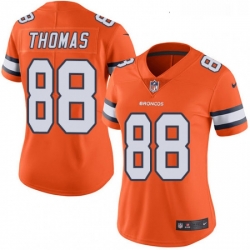 Womens Nike Denver Broncos 88 Demaryius Thomas Limited Orange Rush Vapor Untouchable NFL Jersey Womens Nike Denver Broncos 88 Demaryius Thomas Limited Orange Rush Vapor Untouchable NFL Jersey