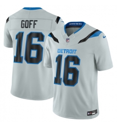 Men Detroit Lions  16 Jared Goff Silver 2026 F U S E  Rivalries Collection Limited Stitched Football Jersey