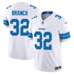 Men Detroit Lions 32 Brian Branch White 2023 F U S E Vapor Untouchable Limited Stitched Jersey