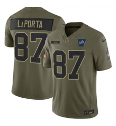 Men Detroit Lions 87 Sam LaPorta Olive 2025 F U S E  Salute to Service Limited Stitched Football Jersey Men Detroit Lions 87 Sam LaPorta Olive 2025 F U S E  Salute to Service Limited Stitched Football Jersey