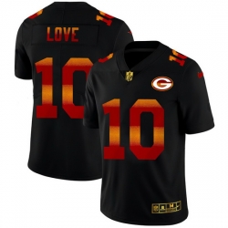 Green Bay Green Bay Green Bay Green Bay Packers 10 Jordan Love Men Black Nike Red Orange Stripe Vapor Limited NFL Jersey Green Bay Green Bay Green Bay Green Bay Packers 10 Jordan Love Men Black Nike Red Orange Stripe Vapor Limited NFL Jersey