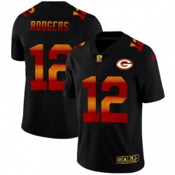 Green Bay Green Bay Green Bay Green Bay Packers 12 Aaron Rodgers Men Black Nike Red Orange Stripe Vapor Limited NFL Jersey Green Bay Green Bay Green Bay Green Bay Packers 12 Aaron Rodgers Men Black Nike Red Orange Stripe Vapor Limited NFL Jersey