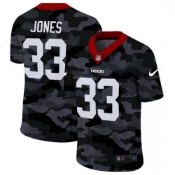 Green Bay Packers 33 Aaron Jones Men Nike 2020 Black CAMO Vapor Untouchable Limited Stitched NFL Jersey Green Bay Packers 33 Aaron Jones Men Nike 2020 Black CAMO Vapor Untouchable Limited Stitched NFL Jersey