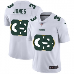 Green Bay Packers 33 Aaron Jones White Men Nike Team Logo Dual Overlap Limited NFL Jersey Green Bay Packers 33 Aaron Jones White Men Nike Team Logo Dual Overlap Limited NFL Jersey