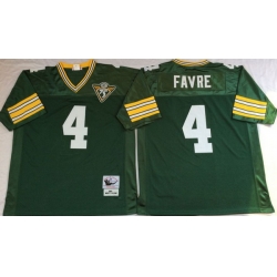 Men Green Bay Green Bay Packers 4 Brett Favre Green M&N Throwback Jersey Men Green Bay Green Bay Packers 4 Brett Favre Green M&N Throwback Jersey
