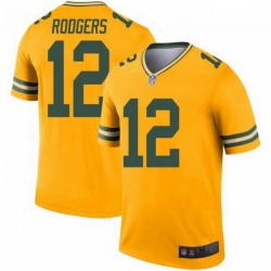 Men Nike Green Bay Packers 12 Aaron Rodgers Legend Gold Jersey Men Nike Green Bay Packers 12 Aaron Rodgers Legend Gold Jersey