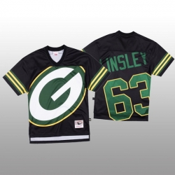 NFL Green Bay Packers 63 Corey Linsley Black Men Mitchell  26 Nell Big Face Fashion Limited NFL Jersey NFL Green Bay Packers 63 Corey Linsley Black Men Mitchell  26 Nell Big Face Fashion Limited NFL Jersey