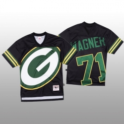 NFL Green Bay Packers 71 Rick Wagner Black Men Mitchell  26 Nell Big Face Fashion Limited NFL Jersey NFL Green Bay Packers 71 Rick Wagner Black Men Mitchell  26 Nell Big Face Fashion Limited NFL Jersey