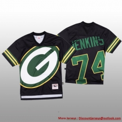 NFL Green Bay Packers 74 Elgton Jenkins Black Men Mitchell  26 Nell Big Face Fashion Limited NFL Jersey NFL Green Bay Packers 74 Elgton Jenkins Black Men Mitchell  26 Nell Big Face Fashion Limited NFL Jersey