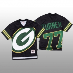 NFL Green Bay Packers 77 Billy Turner Black Men Mitchell  26 Nell Big Face Fashion Limited NFL Jersey NFL Green Bay Packers 77 Billy Turner Black Men Mitchell  26 Nell Big Face Fashion Limited NFL Jersey