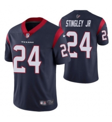 Men Houston Texans 24 Derek Stingley Jr Navy Vapor Untouchable Limited Stitched jersey