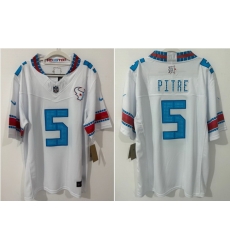 Men Houston Texans 5 Jalen Pitre White 2026 Vapor F U S E Limited Stitched Jersey Men Houston Texans 5 Jalen Pitre White 2026 Vapor F U S E Limited Stitched Jersey