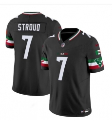 Men Houston Texans 7 C J  Stroud Black Mexico F U S E  Vapor Limited Stitched Jersey